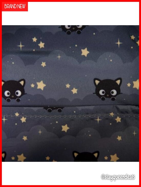 Loungefly Sanrio Chococat Quilted Gold Embroidered Stars Mini Backpack Faux